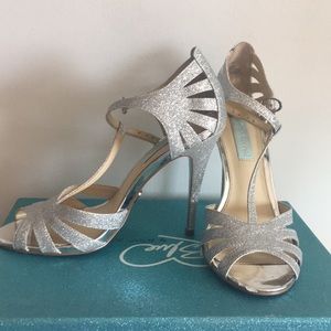 Betsey Johnson silver heels